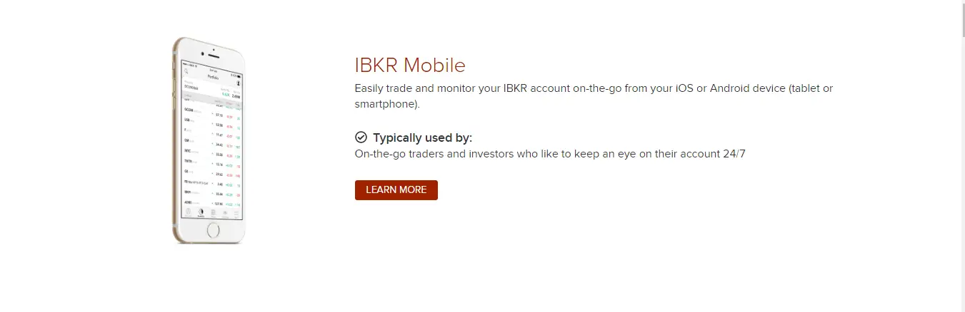 Interactive Brokers Review : Interactive Brokers’ Mobile Trading
