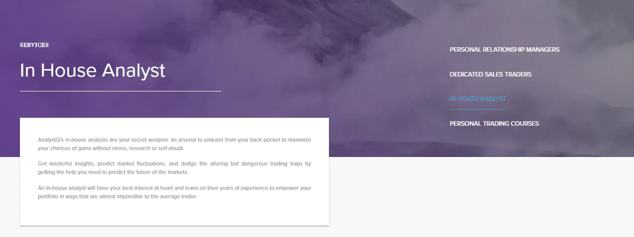 AnalystQ Review - In House Analyst