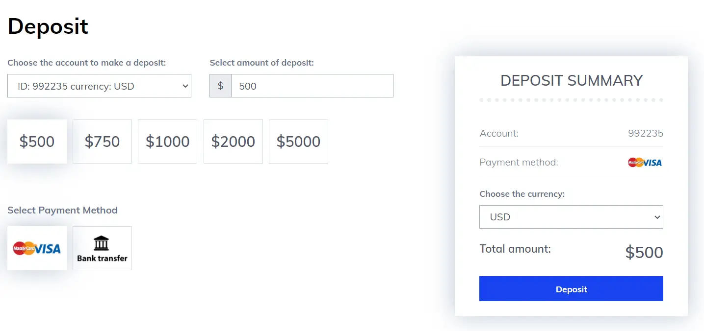 NSBroker Review - Deposit