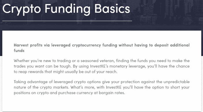 InvestXE Crypto Funding Basics