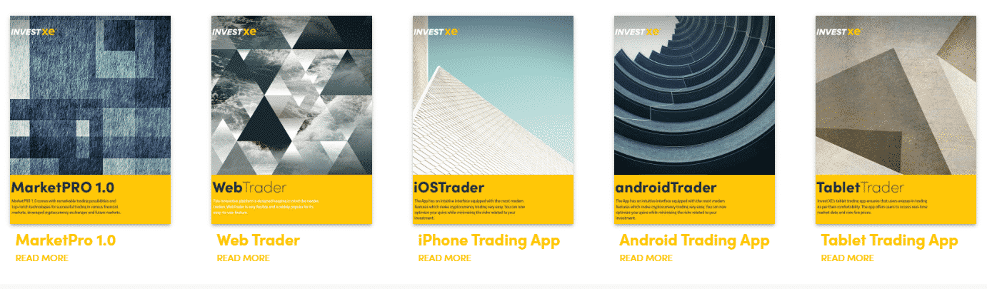 InvestXE- Range of Platforms